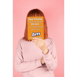 Funny Birthday Cards | Banter Joke Old Age Jokes Colleague Friends | One Minute You're Young and Cool B&M Shopping | For Her Bestie C830