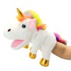 LOMTRATS Unicorn Hand Puppets for Kids,Toddler with Movable Open Mouths,Implying