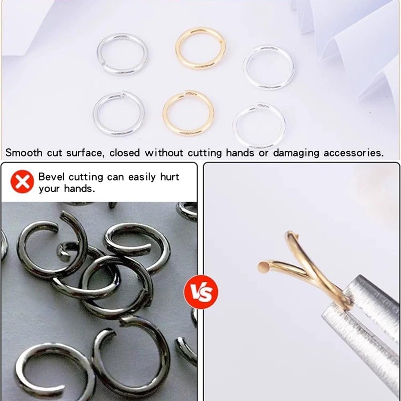 10mm Open Jump Rings, Metal Jewellery Making Findings Connector Rings,
