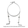 Milageto Chimney Pipe Wall Strap Pipe Bracket Clamp Flue Liner
