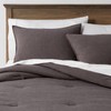 Threshold 3-Piece Cotton Linen Comforter Set OEKO-TEX Space Dyed -