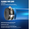 Supply Giant 3962 Flexible PVC Pipe Cap with Stainless Steel