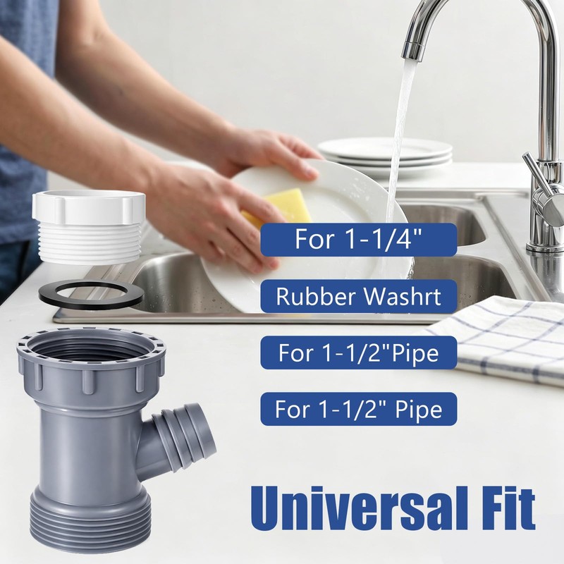 Kitchen Sink Drains Pipe Adapter Dishwasher Drain Hose Adapter Universal