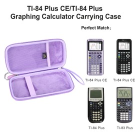Aproca Calculator Case Compatible with Texas Instruments TI-84 Plus CE/TI-84 Plus/TI-83 Plus/TI-89 Titanium/TI-85 / TI-86 Color Graphing Calculator -Purple (Case Only)