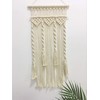 Winterdemoon Handmade Cotton Home Decor Macrame Wall Hanging Beige