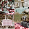 WAITER TREE Rectangle Checkered Tablecloth Water Resistant Spillproof and Washable