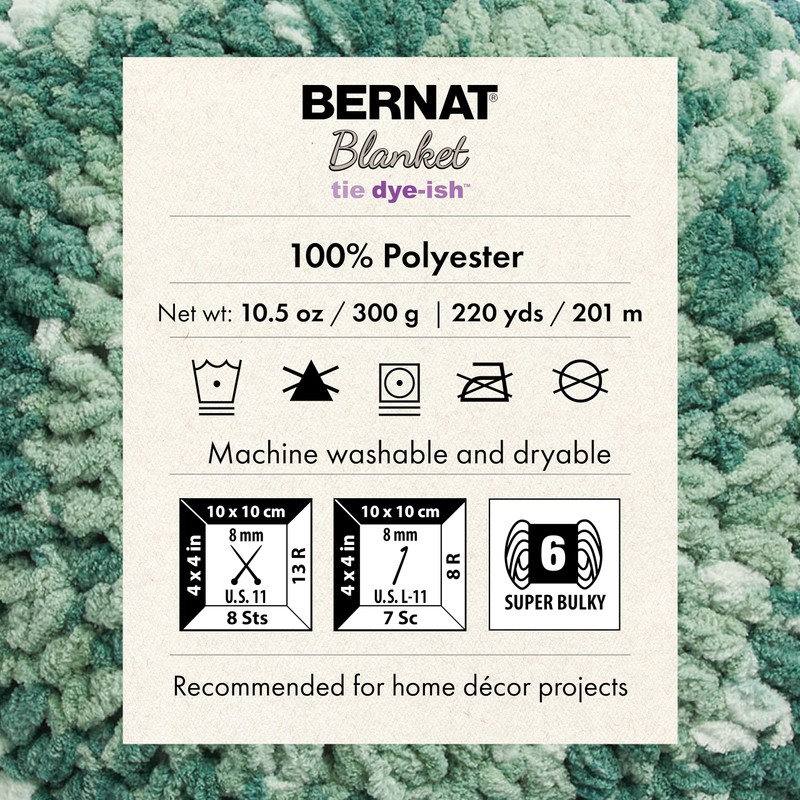 Bernat Blanket Tie Dye-Ish Lavender Yarn - 2 Pack of