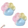 2 Pcs Cat Paw Squishy, Squishy Toys Big Rainbow Fidget