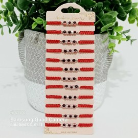 Handmade 12 Pc Evil Eye Kids Baby Protection Bracelet Pulsera Ninos Mal De Ojo Proteccion