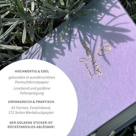 Four Steps Journal - Diary for a Sustainable Positive Routine, in Four Easy Steps to More Mindfulness, Reflection and Motivation (Lilac)