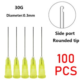 Unbranded 100pcs Dental Endo Irrigation Needle Tip 30GA End-Closed Side Hole Syringes LM2