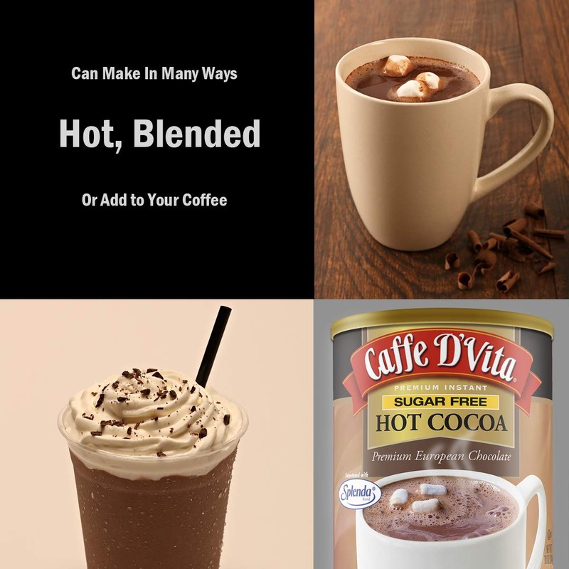 Caffe D'Vita Sugar Free Hot Cocoa Mix - Gluten Free,