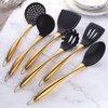QOBIMOON Silicone Cooking Utensil Set, 6 pcs Silicone Cooking Kitchen