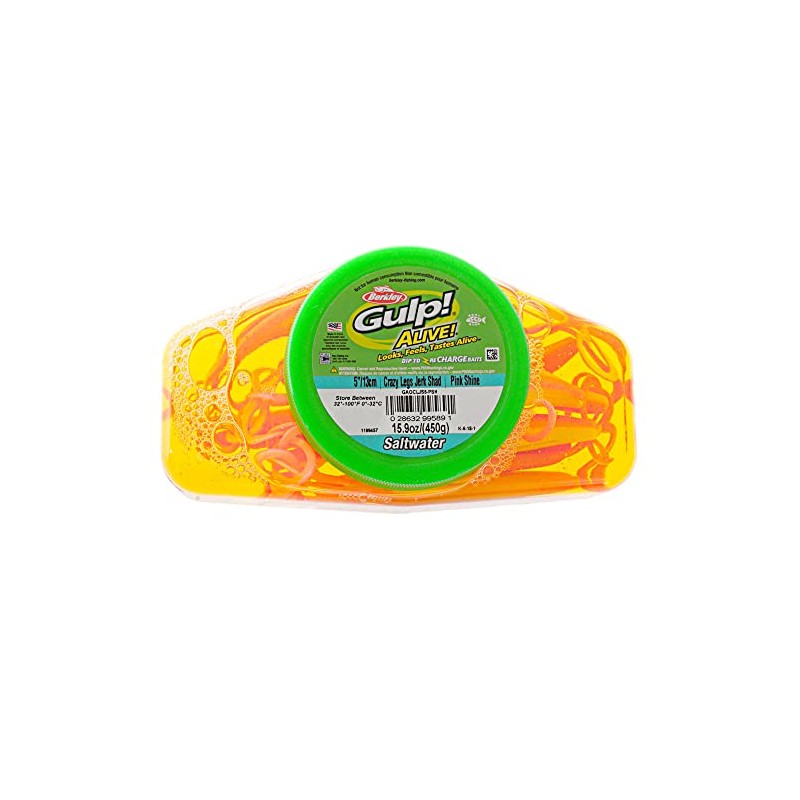 Berkley Gulp Alive Crazy Legs Jerk Shad Soft Bait Tub