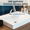 VZU Sink Overflow Ring, Round Overflow Hole Cover, Bath Overflow