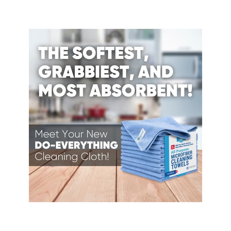 MW Pro Multi-Surface Microfiber Towel – 12 Pack | Premium