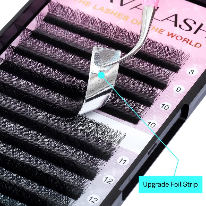 VAVALASH W-shaped Eyelash Extension 4D Premade Fans 0.07 D Curl