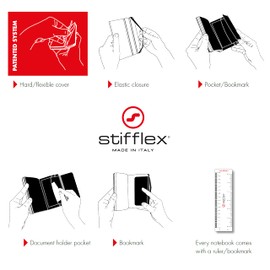 Stifflexible 048M - Notebook Animals Smile 13 x 21 cm 192 Pages Elephant