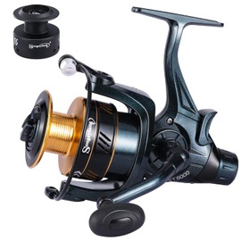 Sougayilang Carp Fishing Reel 13+1 Stainless Steel BB Bait Feeder Spinning Reel for Freshwater and Saltwater-3000