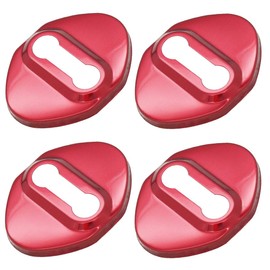 Negesu Suzuki SUZUKI No Logo Door Striker Cover Stainless Steel Type:A Red