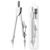 Mr. Pen- Compass for Geometry, Silver with Extra Leads, Metal