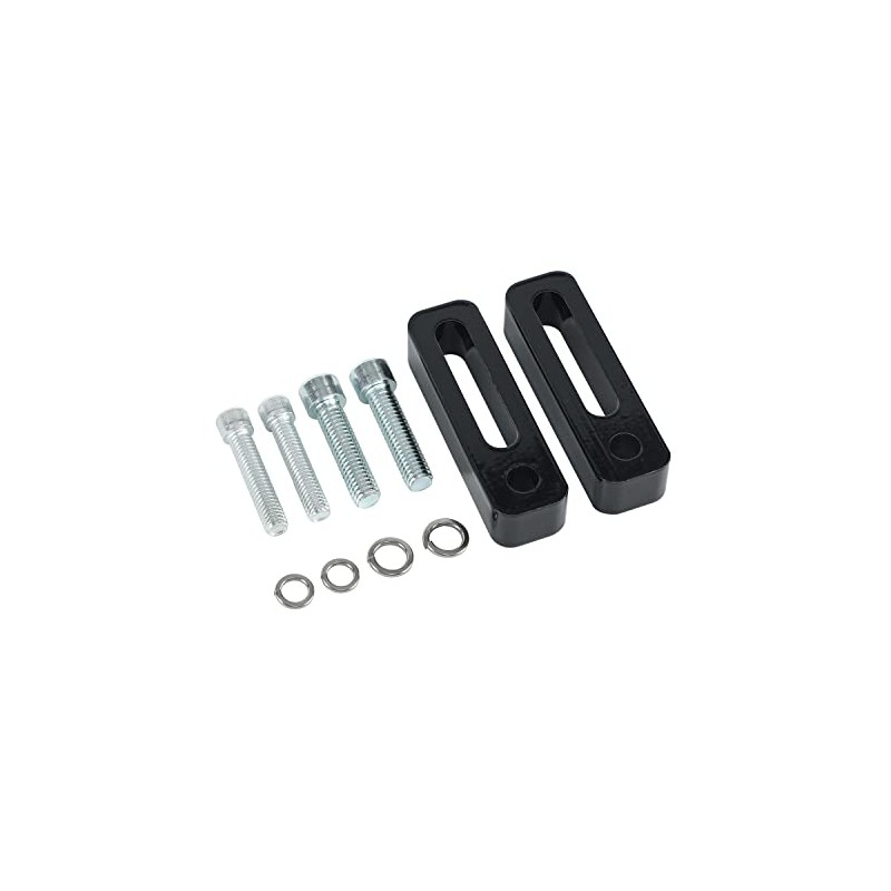 Passenger 3/4" Floorboard Extension Kit Fit Harley Touring 2010-2021 (Black)