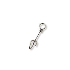 Mustad Fastach Clip/Snap Fishing Terminal Tackle in Black –Size 4 (Pack of 10)