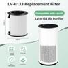 LV-H133 Replacement Filter Compatible with LEVOIT LV-H133 Air Purifier, 3-in-1