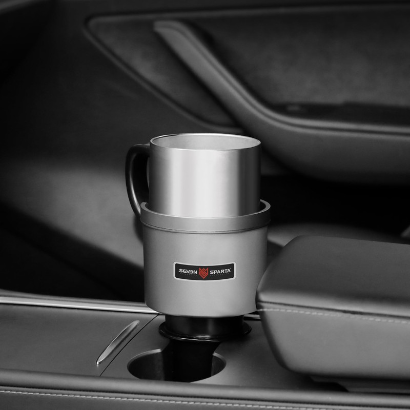 Upgraded Car Cup Holder Expander Adapter with Offset Adjustable Base,
