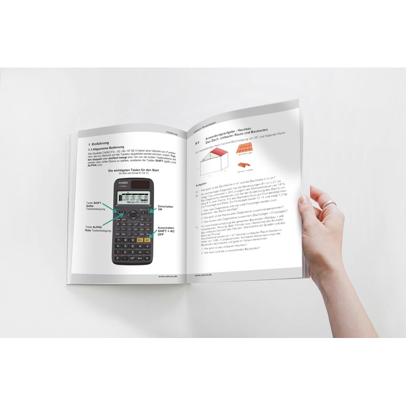CALCUSO Casio FX-85DE X ClassWiz Calculator Book
