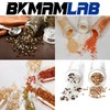 BKMAMLAB 50ml Glass vials 30pcs,With aluminum screw cap30pcs Clear Glass