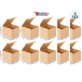 Kraft Gift Boxes 10 Pack (4 x 4 x 3)