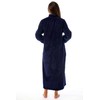 Just Love Plush Zipper Lounger Robe 6729-NVY-L Navy