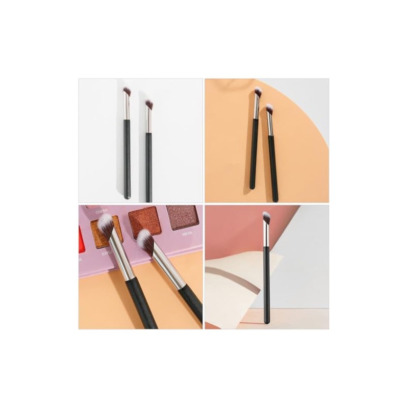 Yardwe Brocha Correctora de Ojeras Elf Punta Angular y Fibras