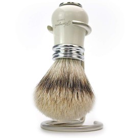 Pure Sliver Tip Badger Hair Shaving Brush for Men's White Color