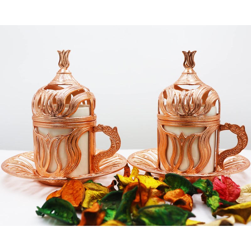HeraCraft Turkish Coffee Cups (Ak-RoseGold)