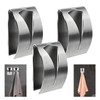Happyiren 3 Pack Stainless Steel Kitchen Towel Hooks for Shower