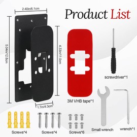 ueslwser Ring Doorbell Mount, Adjustable Doorbell Mount for Ring Doorbell Mount, Compatible with Video Doorbell 1/2/3/4/Pro Bracket for Ring Doorbell Accessories for Houses Apartments Office