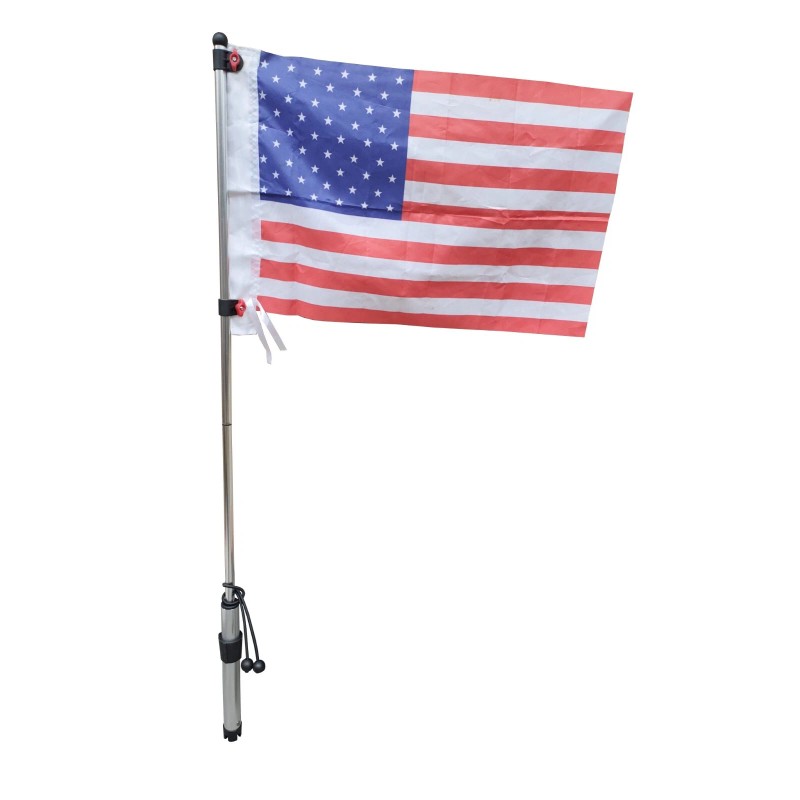 Brocraft Removable Boat T-Top Rod Holder Flag Pole / Boat