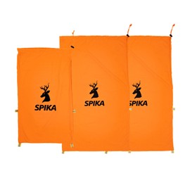 SPIKA Game Meat Bags for Hunting, 3-in-1 2*Large and 1*Small Drover Meat Packs, Orange Reusable Game Bags with Reflective Tabs for Deer, Turkey, Duck Hunting