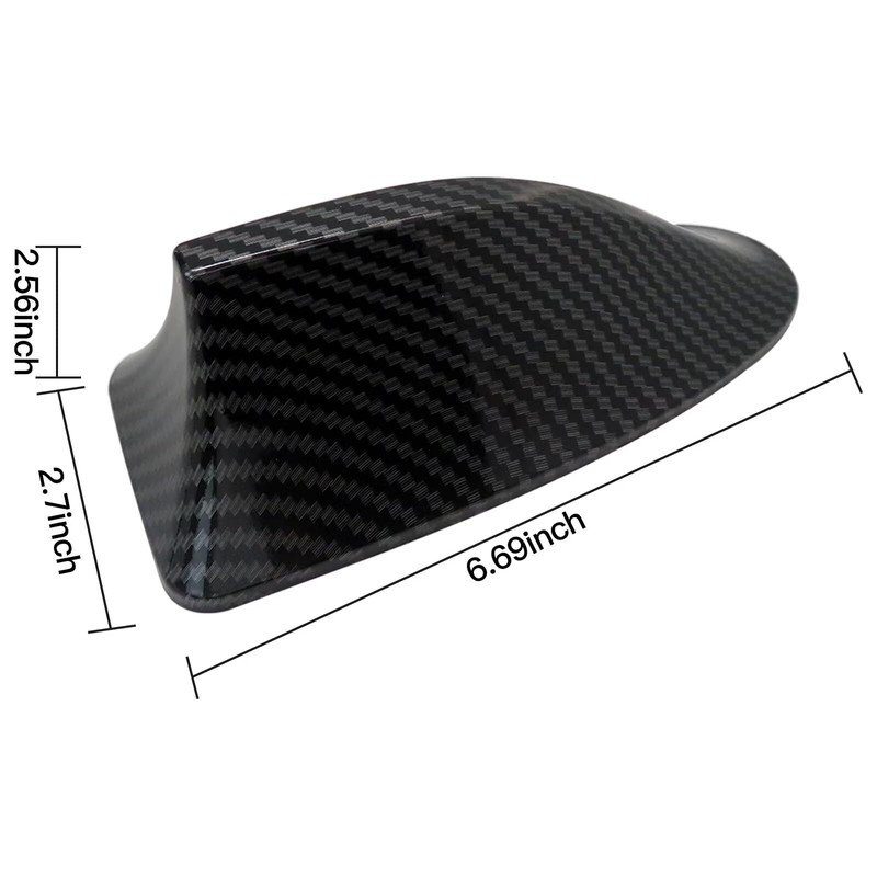 MIFADLE Car Roof AM/FM Radio Shark Fin Antenna Cover Carbon