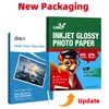 Uinkit 37lb Thin Flyer Paper Glossy 8.5x11 Inkjet 100 Sheets