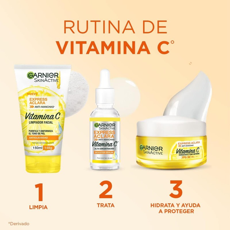 Kit anti manchas Vitamina C – Sérum, crema FPS30 y