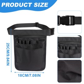 CPJJ Nurse Bag, Multifunctional Nurse Organiser, Adjustable Nurse Bag, for Medical Scissors Set Tools, H