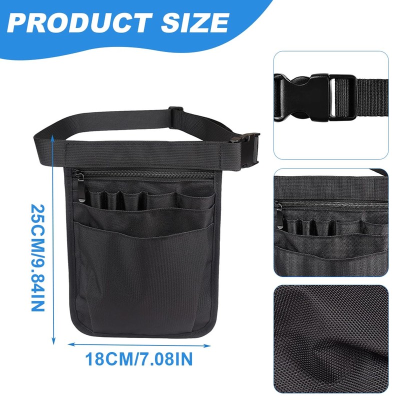 CPJJ Nurse Bag, Multifunctional Nurse Organiser, Adjustable Nurse Bag, for
