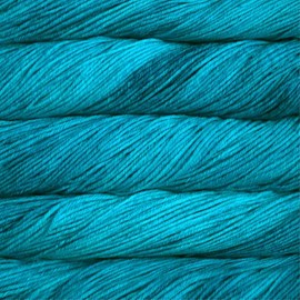 Malabrigo Rios Hand-Dyed Wool Strands Merino 100 g Mulesing-Free Merino Wool with Colour Gradient Cyan Turquoise for Knitting and Crochet (Cian)