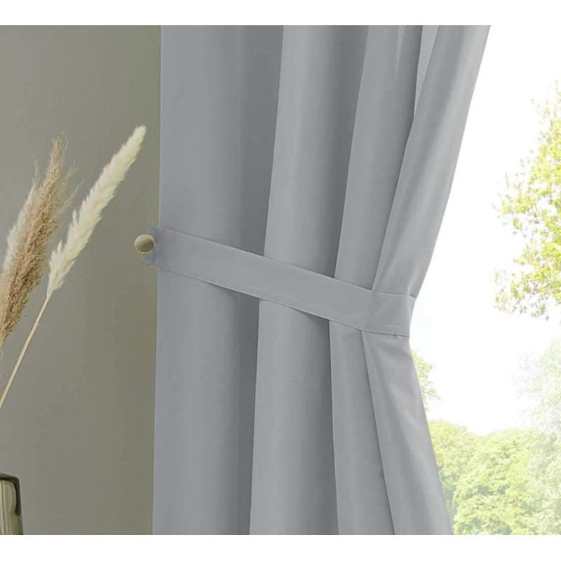 Gardinenbox Berlin 20400N2 Curtains with Loops, Set of 2