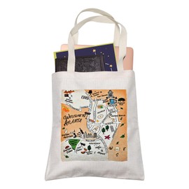 Atlanta Tote Bag Georgia USA Lover Travel Reusable Shopping Bag Graduation Christmas Trip Gift for Her (Atlanta)