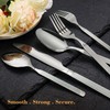 Aufranc 20 Piece Silverware Set, Stainless Steel Flatware Set for
