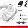 upHere 120mm White Silent Fan for Computer Cases Cooling, Ultra